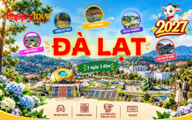TOUR ĐÀ LẠT - PINK VALLEY - MAI ANH ĐÀO 3 NGÀY 3 ĐÊM - TOUR TẾT 2027