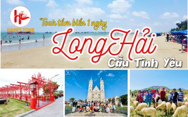TOUR LONG HẢI - NHÀ THỜ SONG VĨNH - CẦU ĐỎ TÌNH YÊU PHƯỚC HẢI - ĐỒI CỪU - TẮM BIỂN 1 NGÀY