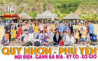 TOUR QUY NHƠN - PHÚ YÊN - 3 NGÀY 4 ĐÊM -  TÀU LỬA